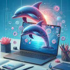 Dolphin on Laptop